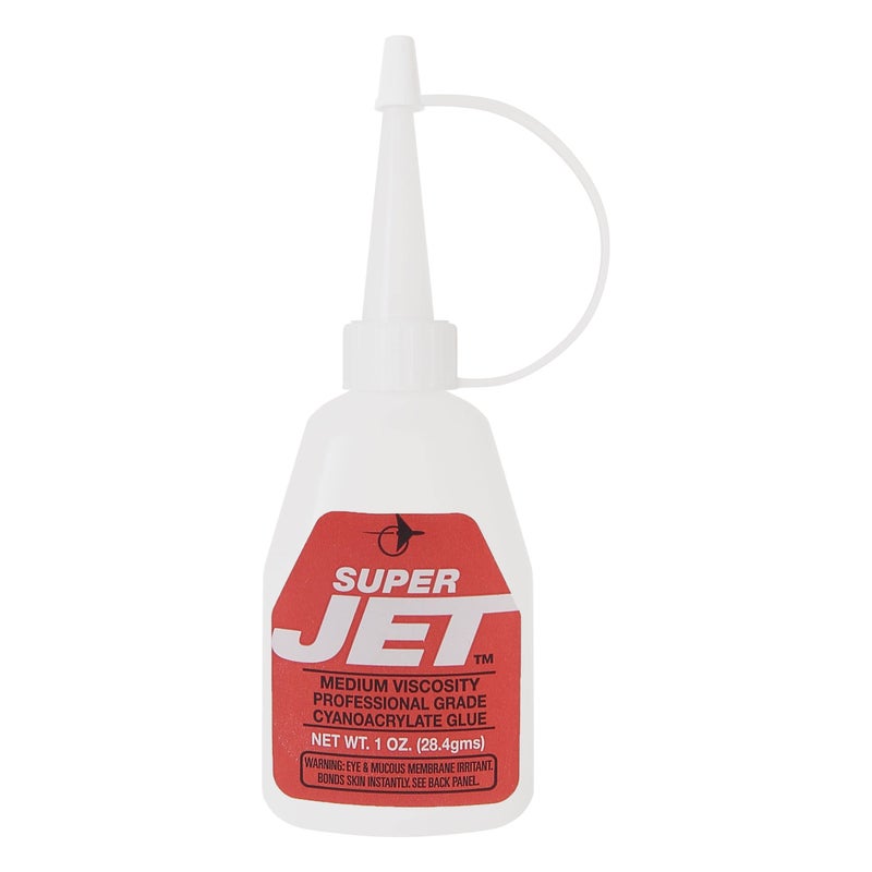 Jet Glue Super Jet - Medium Thickness Industrial Strength CA Glue - Forms Strong Bonds with Just Anything - General Purpose Cyanoacrylate Glue - Image 1